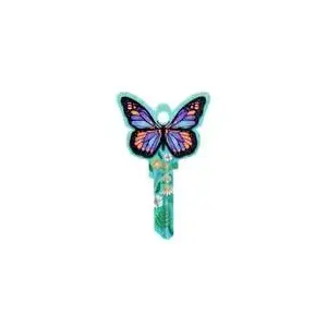 LUCKY LINE B147S Butterfly Key Shapes Decorative House Key - SC1