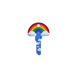 LUCKY LINE B148S Rainbow Key Shapes Decorative House Key - SC1