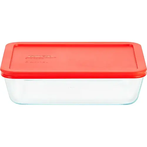 BOWL STORAGE RECT GLASS 6CUP - pack of 4