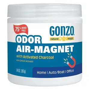 Gonzo 4158 4158 Odor Air Magnet, Floral, 14 oz, Solid Clear