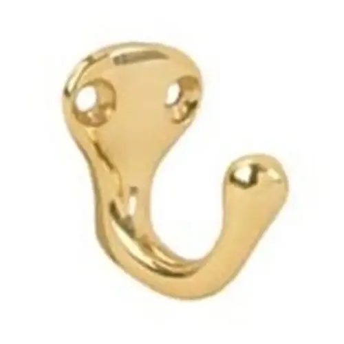 Robe Hook, Aluminum, Brass Robe Hook, Aluminum, Brass