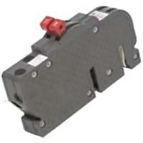 Circuit Breaker, Twin, Type UBIZ, 15/15 A, 1 -Pole, 120/240 V, Standard Trip, Plug Mounting Black