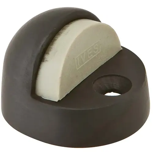 Dome Floor Stop Base 9/16" H x 1-3/4" Diameter, Overall Height 1-3/8", 613/US10B Oil Rubbed Bronze Dome Floor Stop Base 9/16" H x 1-3/4" Diameter, Overall Height 1-3/8", 613/US10B Oil Rubbed Bronze