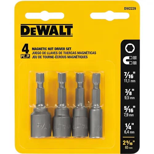 4-Piece Magnetic Nutdriver Bit Set 4-Piece Magnetic Nutdriver Bit Set