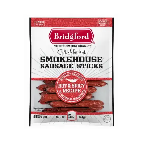 Smoked Sausage Sticks, Hot & Spicy, 5 oz.