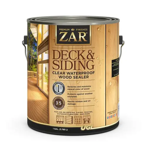 1 Gal. Deck & Siding Clear Waterproof Wood Sealer Natural