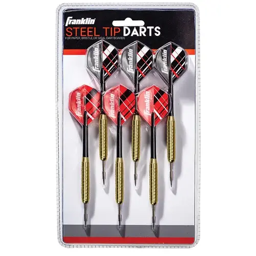 Dart Set, Steel Tip Dart, Nylon/Steel Brass - pack of 6 Dart Set, Steel Tip Dart, Nylon/Steel Brass - pack of 6