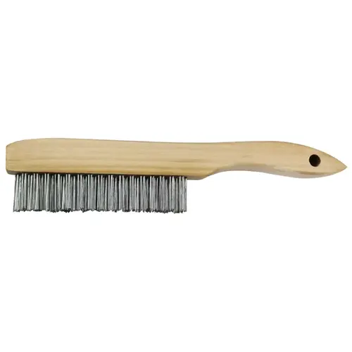 Standard Wire Brush, Metal Trim, Wood Handle Standard Wire Brush, Metal Trim, Wood Handle