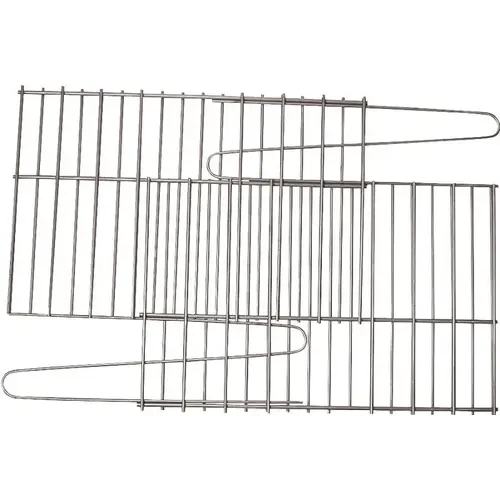 Rock Grate, 25 in L, 1 to 14 in W, Steel, Porcelain Enamel-Coated Rock Grate, 25 in L, 1 to 14 in W, Steel, Porcelain Enamel-Coated