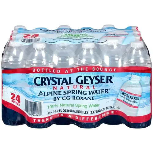 Crystal Geyser Spring Water, 16.9 oz Bottle - pack of 24 Crystal Geyser Spring Water, 16.9 oz Bottle - pack of 24