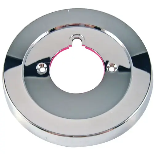 Escutcheon, 5-3/4 in Dia, Plastic, Chrome Plated, For: Tub/Shower Faucets Escutcheon, 5-3/4 in Dia, Plastic, Chrome Plated, For: Tub/Shower Faucets