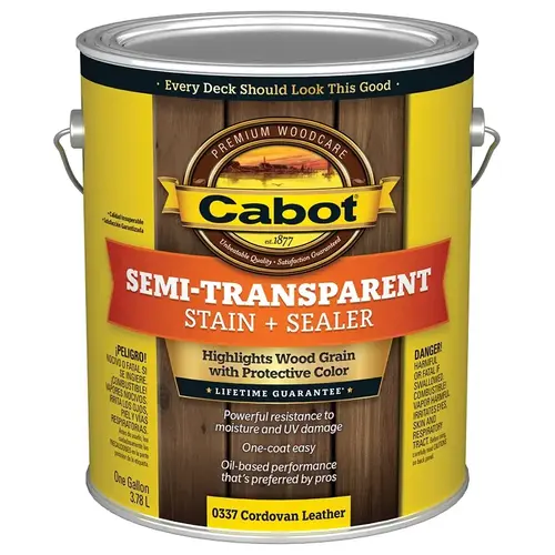 140.000.007 Deck and Siding Stain, Cordovan Brown, Liquid, 1 gal - pack of 4 140.000.007 Deck and Siding Stain, Cordovan Brown, Liquid, 1 gal - pack of 4