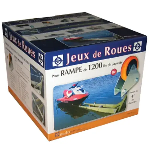 Wheel Kit, Galvanized Steel, For: 1200 lb Capacity Boat Ramps