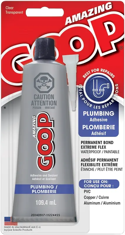 ECLECTIC PRODUCTS INC Plumbing Adhesive Liquid Clear 109.4 mL Tube 150035
