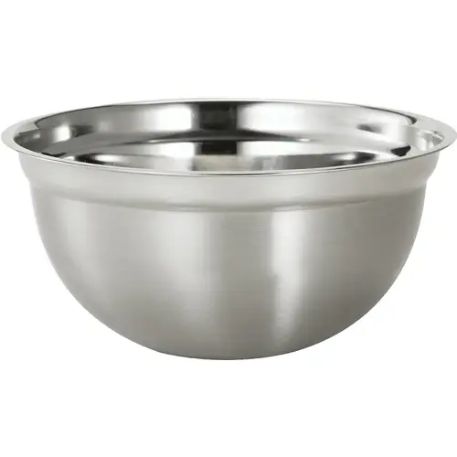 Mixing Bowl, 5 qt Capacity, 16 in L, 11 in W, Stainless Steel Mixing Bowl, 5 qt Capacity, 16 in L, 11 in W, Stainless Steel