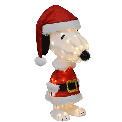 LED Snoopy Santa Yard Art, 3D, 24 in - pack of 2