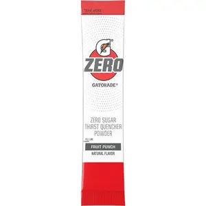 Gatorade 04713 Zero Thirst Quencher Drink Mix Powder, Fruit Punch pack of 10