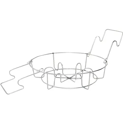 0714-6 Canner Jar Rack, Steel, Chrome Silver