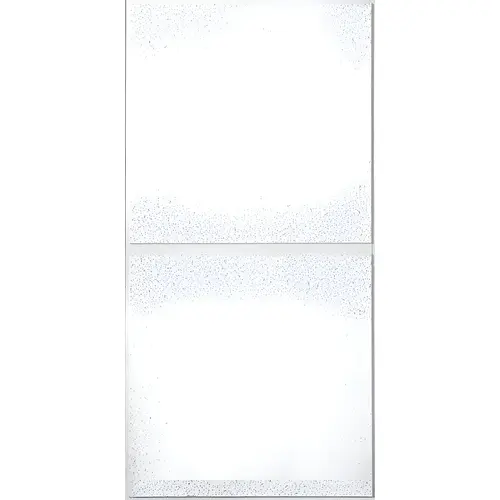 Ceiling Panel, 4 ft L, 2 ft W, 3/4 in Thick, Fiberboard, White/Beige/Gray