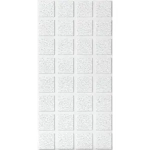 USG R2862 Ceiling Panel, 4 ft L, 2 ft W, 3/4 in Thick, Mineral Fiber White/Beige/Gray - pack of 6
