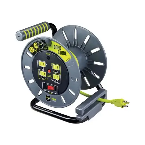 Cord Reel 3 ft. L PVC Gray/Green Cord Reel 3 ft. L PVC Gray/Green