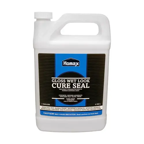 Sealer Cure Seal Gloss Clear Water-Based 1 gal Clear - pack of 4 Sealer Cure Seal Gloss Clear Water-Based 1 gal Clear - pack of 4