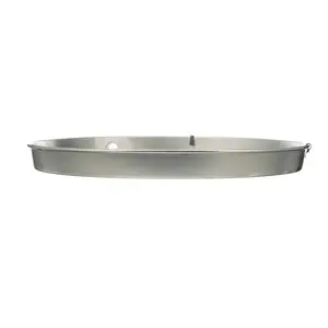 Oatey 34153 Aluminum 25 In. Water Heater Drain Pan with 1 In. PVC Fitting