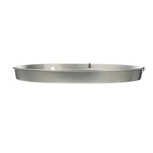 Aluminum 25 In. Water Heater Drain Pan with 1 In. PVC Fitting Aluminum 25 In. Water Heater Drain Pan with 1 In. PVC Fitting