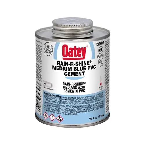 Oatey 30893 Rain-R-Shine 308933V Medium-Bodied Fast Set Cement, 16