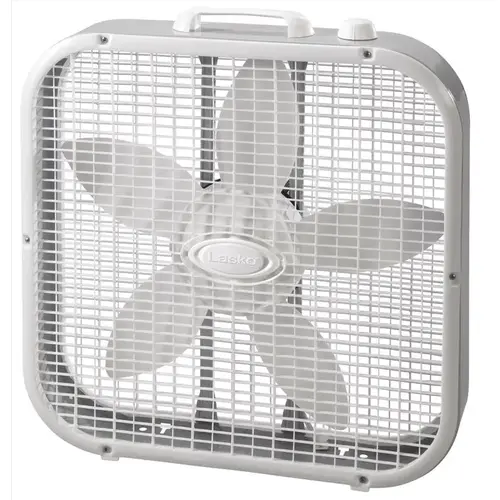 Box Fan, 3-Speed, 1710 cfm Air, White