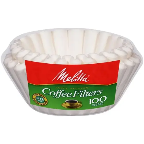 100-Count Melitta 4 - 6-Cup White Basket Coffee Filters 100-Count Melitta 4 - 6-Cup White Basket Coffee Filters