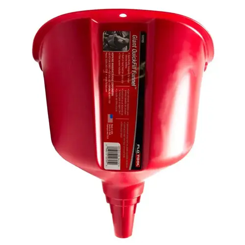 Plastic 4 Qt. All-Purpose Funnel Red