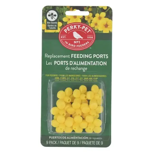 Replacement Yellow Feeder Flowers with Bee Guard, 9-Pk. Replacement Yellow Feeder Flowers with Bee Guard, 9-Pk.