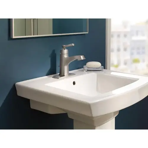 Boardwalk Series Bathroom Faucet, 1.2 gpm, 1-Faucet Handle, Metal, Brushed Nickel, Lever Handle Boardwalk Series Bathroom Faucet, 1.2 gpm, 1-Faucet Handle, Metal, Brushed Nickel, Lever Handle