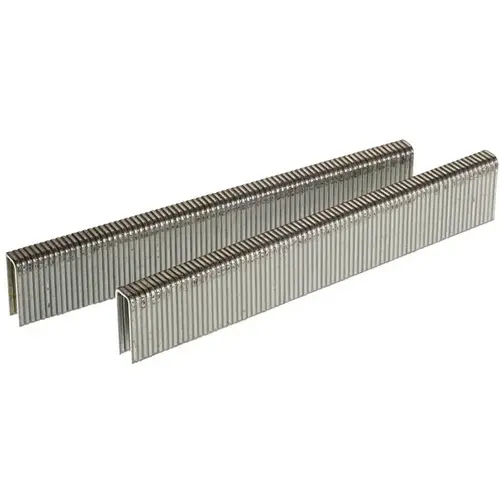 Wire Staple, 1/4 in W Crown, 5/8 in L Leg, 18 Gauge, Galvanized Steel Gray - pack of 5000