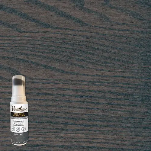 Wood Stain Less Mess Smoke Gray Water-Based Linseed Oil Emulsion 4 oz Smoke Gray Wood Stain Less Mess Smoke Gray Water-Based Linseed Oil Emulsion 4 oz Smoke Gray