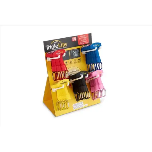 Flashlight With Key Ring 50 lm Assorted LED AAA Battery Assorted - pack of 25