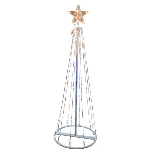 Christmas Tree 4 ft. Slim LED 120 ct Ribbon RGB Light Color Changing Christmas Tree 4 ft. Slim LED 120 ct Ribbon RGB Light Color Changing