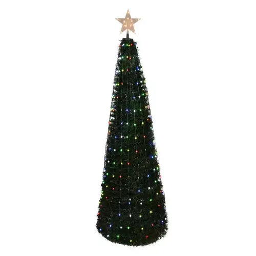 Christmas Tree 5 ft. Slim LED 244 ct RGB Pop-Up Tree Color Changing Christmas Tree 5 ft. Slim LED 244 ct RGB Pop-Up Tree Color Changing