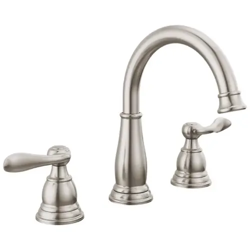 Windemere Two Handle Bathroom Faucet, Widespread, Brushed Nickel Windemere Two Handle Bathroom Faucet, Widespread, Brushed Nickel