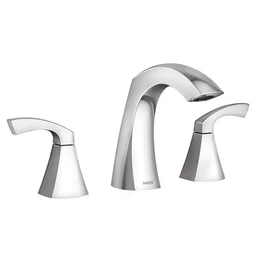 Widespread Bathroom Sink Faucet Lindor Chrome 8 - 16" Chrome Widespread Bathroom Sink Faucet Lindor Chrome 8 - 16" Chrome