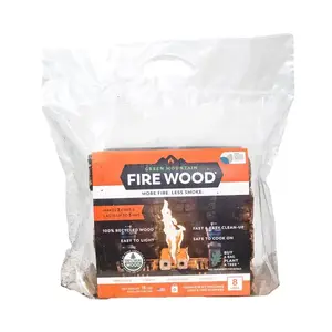 Green Mountain GMFW 8 8-Log Firewood Bundle, Virtually Smoke-Free