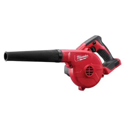 Compact Blower, 18 V Battery, Lithium-Ion Battery, 3-Speed, 100 cfm Air, Red Compact Blower, 18 V Battery, Lithium-Ion Battery, 3-Speed, 100 cfm Air, Red