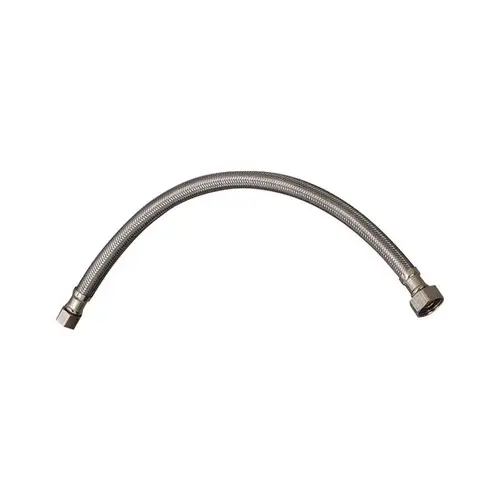 Faucet Supply Line 3/8" Compression X 1/2" D FIP 16" Stainless Steel Faucet Supply Line 3/8" Compression X 1/2" D FIP 16" Stainless Steel