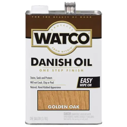 Danish Oil Transparent Golden Oak Oil-Based Natural Oil/Waterborne Hybrid 1 gal Golden Oak Danish Oil Transparent Golden Oak Oil-Based Natural Oil/Waterborne Hybrid 1 gal Golden Oak