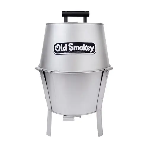 Small 14 In. Dia. Silver Charcoal Grill