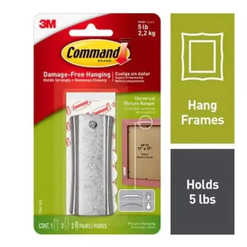 Picture Hanger Command Plastic Coated White Small 5 lb Plastic Coated Picture Hanger Command Plastic Coated White Small 5 lb Plastic Coated