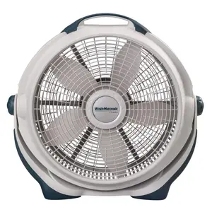 Lasko 3300 Wind Machine Portable Room Fan, 120 V, 20 in Dia Blade, 5-Blade, 3-Speed, 4750 cfm Air, Gray