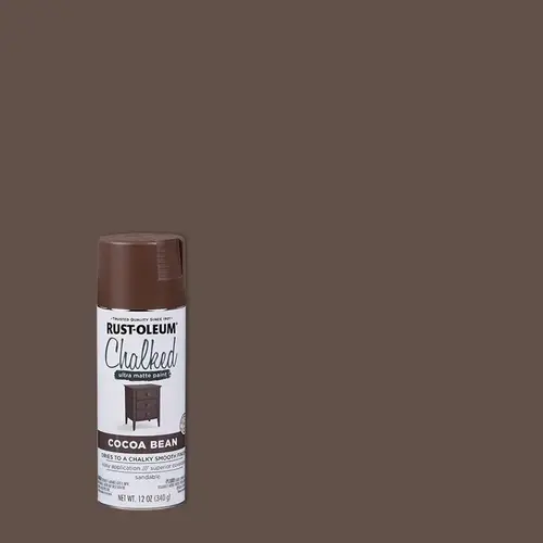 Sprayable Chalk Paint Chalked Ultra Matte Cocoa Bean Oil-Based Acrylic 12 oz Cocoa Bean Sprayable Chalk Paint Chalked Ultra Matte Cocoa Bean Oil-Based Acrylic 12 oz Cocoa Bean