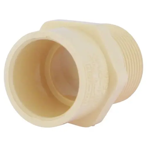 Adapter FlowGuard Schedule 40 3/4" Socket X 3/4" D MNPT CPVC - pack of 50 Adapter FlowGuard Schedule 40 3/4" Socket X 3/4" D MNPT CPVC - pack of 50